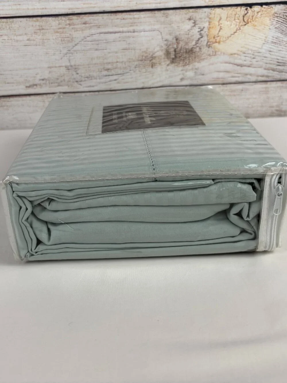 Noble Excellence Melani Full Sheet Set Cotton Sateen Dobby Stripe 400 TC